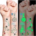 تاتو مضيء مؤقت قابل للإزالة أمن علي البشرة بأشكال مختلفة