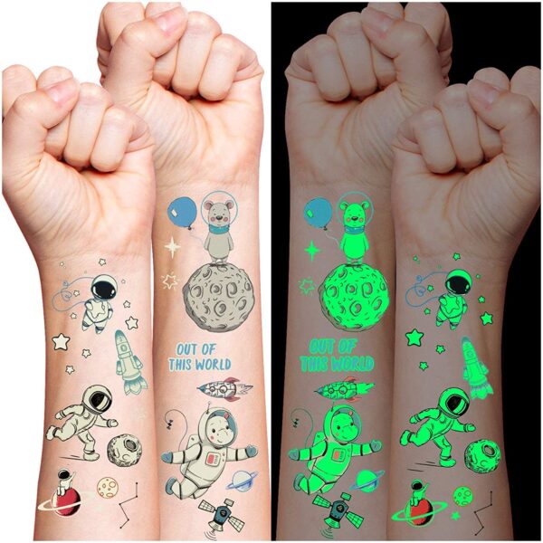تاتو مضيء مؤقت قابل للإزالة أمن علي البشرة بأشكال مختلفة