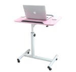 ⁦ترابيزة لاب توب مع التحكم في الإرتفاع والميل بعجلات للعمل من المنزل بكل راحة⁩ - الصورة ⁦2⁩