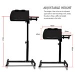 ⁦ترابيزة لاب توب مع التحكم في الإرتفاع والميل بعجلات للعمل من المنزل بكل راحة⁩ - الصورة ⁦6⁩