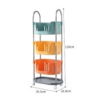 ⁦تربو 4 دور منظم وحامل لأدوات المطبخ والحمام ولعب الأطفال بعجلات لسهولة الحركة⁩ - الصورة ⁦8⁩