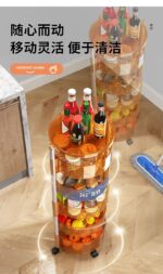 ⁦تربو منظم 5 دور اكليريك بسلات دائرية تدور ٣٦٠ درجة وعجل لسهولة الحركة⁩ - الصورة ⁦5⁩