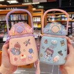 ترمس استانليس 650 ملي ستيل حافظ لحرارة المشروبات للاطفال اوقات الدراسة والخروج بشاليموه لسهولة الشرب