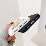 ⁦جراب ايفون 13 بتصميم سمايل سيليكون مرن لحماية الهاتف مع إطار معدني للكاميرا قابل للفك والتركيب⁩ - الصورة ⁦3⁩