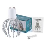 ⁦جهاز تدليك ومساج الرأس بوصلة يو اس بي للاسترخاء والتخلص من الصداع وتنشيط الدورة الدموية لتحفيز نمو الشعر⁩ - الصورة ⁦9⁩