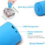 ⁦جهاز تفريغ وشفط الهواء من أكياس حفظ الطعام مع 5 أكياس تخزين للطعام والخضروات قابلة لإعادة الأستخدام⁩ - الصورة ⁦7⁩