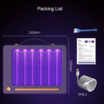 ⁦جهاز صاعق وقاتل الناموس والحشرات  ميني بالاشعة فوق البنفسجية مضيئ يو اس بي⁩ - الصورة ⁦5⁩