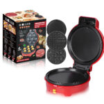 ⁦جهاز صنع وافل وكب كيك وتورتيلا 3 في 1 كهرباء 850 واط⁩ - الصورة ⁦5⁩