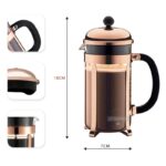 ⁦جهاز فرنش بريس لتحضير القهوة في البيت كالمحترفين 800 مللي⁩ - الصورة ⁦6⁩