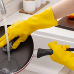 ⁦جوانتي تنظيف للمطبخ والحمام لغسيل الأطباق والفواكه والخضروات والأحواض قابل للغسيل لإعادة الأستخدام⁩ - الصورة ⁦6⁩