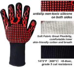 ⁦يد جوانتي عازل للحرارة للفرن والطبخ والشوي⁩ - الصورة ⁦9⁩