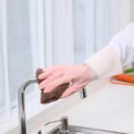 ⁦جوانتي مطبخ وتربروف لغسيل وتنظيف الاطباق والفواكه والخضروات قابل للغسيل لاعادة الاستخدام⁩ - الصورة ⁦8⁩