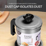 ⁦حافظة زيت القلي مع صفاية لأستعمال الزيت أكثر من مره بغطاء ومقبض مريح 1.4 لتر⁩ - الصورة ⁦6⁩