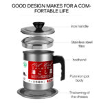 ⁦حافظة زيت القلي مع صفاية لأستعمال الزيت أكثر من مره بغطاء ومقبض مريح 1.4 لتر⁩ - الصورة ⁦8⁩