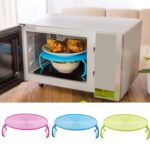 ⁦حامل اطباق داخل الميكرويف دائري بأرجل لضمان الثبات عملي وسهل التنظيف⁩ - الصورة ⁦3⁩