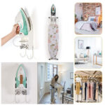 ⁦حامل المكواة الحائطي المميز بخطافات لحمل طاولة الكي وتوفير المساحة⁩ - الصورة ⁦2⁩