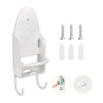 ⁦حامل المكواة الحائطي المميز بخطافات لحمل طاولة الكي وتوفير المساحة⁩ - الصورة ⁦3⁩