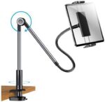 ⁦حامل تابلت بمشبك يثبت علي السرير والمكتب يدور 360 درجة للتحكم في زاوية الرؤية بمرونة⁩ - الصورة ⁦5⁩