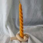 ⁦حامل شموع هاند ميد شكل عقدة من الجبس لتجديد وتغير ديكور البيت⁩ - الصورة ⁦3⁩