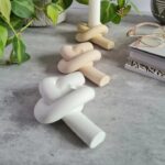 ⁦حامل شموع هاند ميد شكل عقدة من الجبس لتجديد وتغير ديكور البيت⁩ - الصورة ⁦6⁩