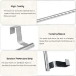 ⁦حامل فوط استانليس ستيل يثبت علي درف المطبخ والابواب بدون حفر وتخريم⁩ - الصورة ⁦5⁩