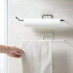 حامل فوط ومناديل ذاتي اللصق معدن غير قابل للصدأ