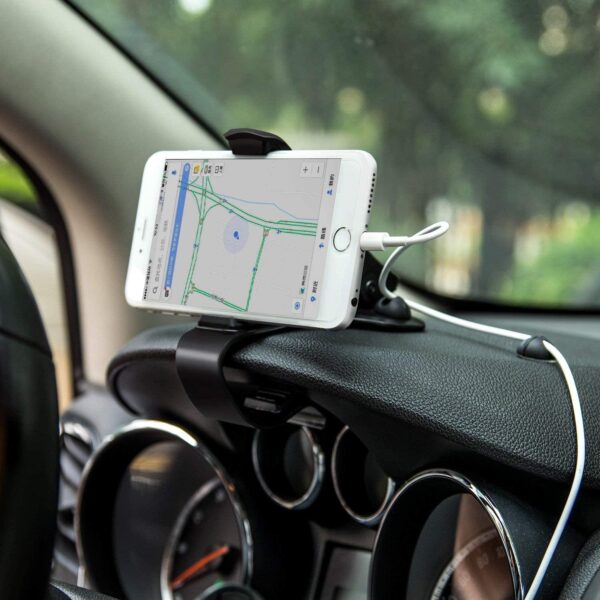حامل موبايل سيارة مشبك يثبت علي التابلوه والشماسة وتابلو الدريكسيون