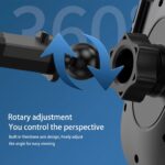 ⁦حامل موبايل سيارة يثبت بشفط الهواء علي التابلوه او الزجاج يدور 360 درجة للتحكم في زاوية الرؤية لإستخدم امن⁩ - الصورة ⁦6⁩