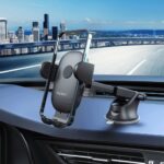 ⁦حامل موبايل سيارة يثبت بشفط الهواء علي التابلوه او الزجاج يدور 360 درجة للتحكم في زاوية الرؤية لإستخدم امن⁩ - الصورة ⁦9⁩