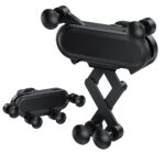 ⁦حامل موبايل سيارة يدور 360 درجة للتحكم في الزاوية يثبت في فتحات التهوية⁩ - الصورة ⁦3⁩