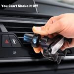 ⁦حامل موبايل سيارة يدور 360 درجة للتحكم في الزاوية يثبت في فتحات التهوية⁩ - الصورة ⁦4⁩