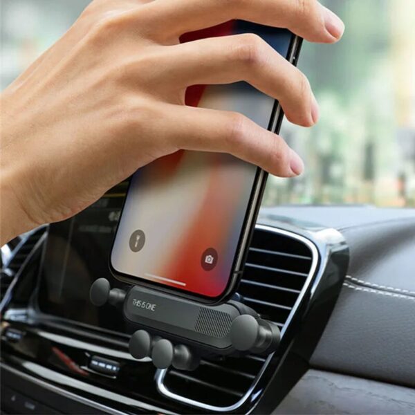 حامل موبايل سيارة يدور 360 درجة للتحكم في الزاوية يثبت في فتحات التهوية