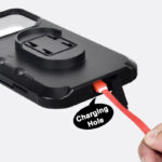 ⁦حامل موبايل للدراجات تاتش يدور 360 درجة للتحكم في زاوية الشاشة قوي وثابت⁩ - الصورة ⁦5⁩