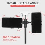 ⁦حامل موبايل ورينج لايت ومايك ستاند في جهاز واحد⁩ - الصورة ⁦4⁩