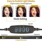 ⁦حامل موبايل ورينج لايت ومايك ستاند في جهاز واحد⁩ - الصورة ⁦6⁩