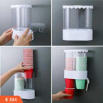 ⁦حامل وديسبنسر اكواب ورقية زوجي يحمل حتي 80 كوب بلزق دبل فيس قوي يثبت علي الحائط أو بجانب ديسبنسر المياه⁩ - الصورة ⁦5⁩