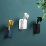 ⁦حامل وماسك لسماعة الدش دوار بلزق دبل فيس قوي سيليكون⁩ - الصورة ⁦3⁩