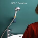 ⁦حامل وماسك لسماعة الدش دوار بلزق دبل فيس قوي سيليكون⁩ - الصورة ⁦4⁩