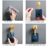 ⁦حامل وماسك لسماعة الدش دوار بلزق دبل فيس قوي سيليكون⁩ - الصورة ⁦7⁩