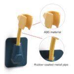 ⁦حامل وماسك لسماعة الدش دوار بلزق دبل فيس قوي سيليكون⁩ - الصورة ⁦9⁩