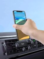 حامل وماسك موبايل سيارة ذكي يثبت في فتحات التكيف ثابت وقوي