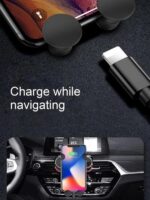 حامل وماسك موبايل سيارة ذكي يثبت في فتحات التكيف ثابت وقوي - الصورة 5