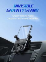 حامل وماسك موبايل سيارة ذكي يثبت في فتحات التكيف ثابت وقوي - الصورة 6