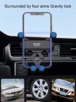 حامل وماسك موبايل سيارة ذكي يثبت في فتحات التكيف ثابت وقوي - الصورة 7