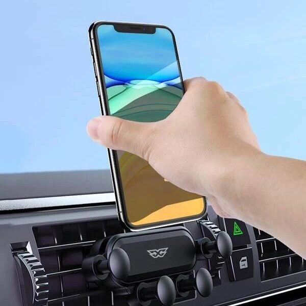 حامل وماسك موبايل سيارة ذكي يثبت في فتحات التكيف ثابت وقوي