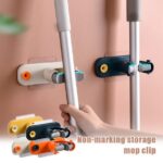 ⁦حامل ومنظم مكانس فردي من السيليكون يثبت علي الحائط بلزق دبل فيس قوي⁩ - الصورة ⁦3⁩