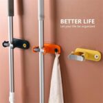 ⁦حامل ومنظم مكانس فردي من السيليكون يثبت علي الحائط بلزق دبل فيس قوي⁩ - الصورة ⁦4⁩