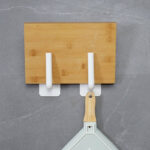 ⁦حامل وهوك ذاتي اللصق بديل للمسامير والحفر لتنظيم أدوات المطبخ والحمام والملابس متعدد الأستخدام⁩ - الصورة ⁦11⁩