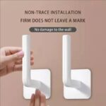 ⁦حامل وهوك ذاتي اللصق بديل للمسامير والحفر لتنظيم أدوات المطبخ والحمام والملابس متعدد الأستخدام⁩ - الصورة ⁦5⁩