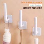 ⁦حامل وهوك ذاتي اللصق بديل للمسامير والحفر لتنظيم أدوات المطبخ والحمام والملابس متعدد الأستخدام⁩ - الصورة ⁦7⁩